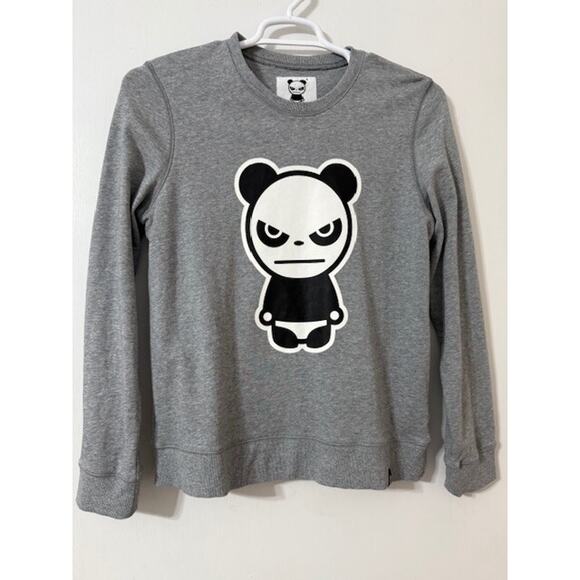 Hipanda Crewneck Long Sleeve Pullover Sweatshirt - Gray - Size XL - Picture 1 of 9